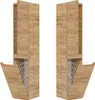 Two identical bathroom cabinets with integrated laundry baskets are shown against a white background. Produktbild-Vorschau