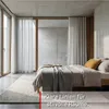 Binario per tende su misura 1-tenda nero - Serie quadrata - Anteprima dell’immagine prodotto 2