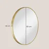 SONGMICS Wandspiegel, Spiegel rund, Metallrahmen, 80 cm d, Produktbild-Vorschau 14