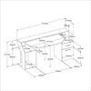 Bureau Gaming LED Silver, 178 x 88 x 68 cm,Reproduction Voir les images du produit 4