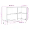 vidaXL TV-Schrank Betongrau 69,5x30x50 cm Holzwerkstoff -  Produktbild-Vorschau 10