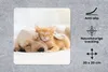 MuchoWow® Mauspad Mousepad Tiere - Hund - Kätzchen - Rot Produktbild-Vorschau 2