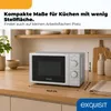 Exquisit MW802, Blat, 20 l, 700 W, obrotowy, Srebrny Podgląd zdjęcia produktu 4