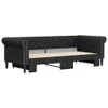 vidaXL Divano letto estraibile nero 90x200 cm in Pelle Anteprima dell’immagine prodotto 3