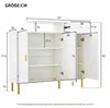 Merax Sideboard Schuhschrank mit 3 Türen und 1 Schublade, Produktbild-Vorschau 7