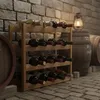 Relaxdays Weinregal, 16 Flaschen, Walnussholz, HBT: 38 x 42 Produktbild-Vorschau 2