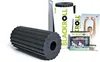 A Blackroll Faszienrolle 'Flow' product set, including the roller, packaging, and instructional materials, displayed on a white background. Produktbild-Vorschau