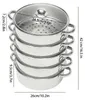 Dampftopf 5 Ebenen - Dampfgarer / Doppelkessel - 32 cm Produktbild-Vorschau 1