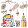 Party-Set Happy Birthday 36tlg. bunt Pappe Pappbecher Produktbild-Vorschau 1
