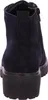 A back view of a dark blue suede boot with a thick black sole. Anteprima dell’immagine prodotto