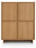 Furniture24 Kommode Yasumi Kw98 Hochschrank 4 Türiger 98 Cm Produktbild-Vorschau 2