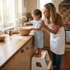 Relaxdays Tritthocker für Kinder, 2 Stufen, 50 kg, A-Form, Produktbild-Vorschau 3