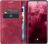 A phone case with a phone inside, showing the screen and cards in the case. Produktbild-Vorschau