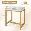 COSTWAY Taboret do makijażu, Taboret Vanity z tapicerowanym Podgląd zdjęcia produktu 3