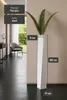 VIVANNO Vase de sol en fibre de verre colonne HYDRON, blanc Voir les images du produit 4