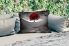 MuchoWow® Outdoor Kissen - Schwarz-Weiß-Foto mit einem Produktbild-Vorschau 2