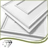 Two white 3D wall panels with decorative molding are stacked on a white background. Podgląd zdjęcia produktu