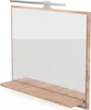 LED-Badspiegel mit Ablage 60x50 cm Sonoma – Produktbild-Vorschau 5