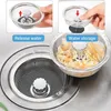Sada 2 sít do kuchyňského dřezu s rukojetí a zátkou / sítko Náhled obrázku produktu 4