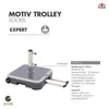 Doppler Granitsockel EXPERT Trolley Sockel 50 kg mit Rollen Produktbild-Vorschau 10