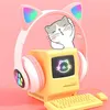 360Home Kopfhörer Over-Ear-Kopfhörer niedlich Katzenohren Produktbild-Vorschau 6