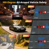 360°-Dashcam mit 4 Kanälen, Dashcam für vorne, hinten, Produktbild-Vorschau 8
