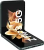 A promotional image of a Samsung Galaxy Z Flip3 5G phone, shown open and displaying marketing text and graphics. Náhľad obrázku produktu