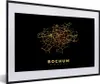 MuchoWow® Gerahmtes Poster Gold - Karte - Bochum - Produktbild-Vorschau 1