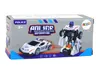 Lean Toys Roboterauto Polizei Weiß 2in1 Transformation Produktbild-Vorschau 4