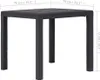 vidaXL Záhradný stôl hnedý 79x79x72 cm plastový ratanový Náhľad obrázku produktu 4