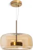 LED Pendelleuchte 7W Metall und Glas Aba Bernstein Produktbild-Vorschau 1