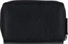 A black leather wallet is shown from the front. Anteprima dell’immagine prodotto