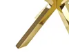 BELIANI Beistelltisch Gold Transparent 70 x 70 cm Produktbild-Vorschau 6