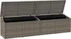 vidaXL Coffre de rangement de jardin Gris 220x50x58 cm Poly Voir les images du produit 3