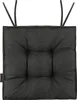 A dark gray cushion for a garden chair. Produktbild-Vorschau