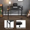Składane biurko komputerowe 80x40x75cm czarne E1 drewno Podgląd zdjęcia produktu 5