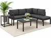 Mucola Sitzgruppe Aluminium Ecksofa mit Beistelltisch Produktbild-Vorschau 1