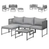 SVITA DETROIT Salon de Jardin Modulable Résine Tressée : Voir les images du produit 1
