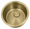 Umývadlo Pure.Sink Rondo, zlaté, kulaté, vhodné pro montáž Náhled obrázku produktu 5