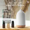 Recalma Keramik Aroma Diffuser Weiß 2-in-1 Luftbefeuchter Produktbild-Vorschau 2