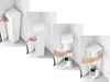 Yamazaki Toilettenpapier Aufbewahrung Design 16x16x80cm Produktbild-Vorschau 6