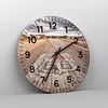 Wanduhr - Rund - Glasuhr - USA Route 66 Reise - 30x30cm - Produktbild-Vorschau 4