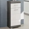 Hochschrank Scout Xonox - Smoke Silver/Weiß Hochglanz - Produktbild-Vorschau 9