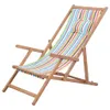 vidaXL Klappbarer Strandstuhl Stoff und Holzrahmen Produktbild-Vorschau 11