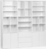 Libreria modulabile decorazione legno 9 elementi, Bianco Anteprima dell’immagine prodotto 1