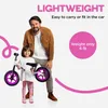 Bixe 12-inch kinderloopfiets, roze - Aluminium fiets zonder Productafbeelding-voorbeeld 7