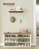 A hallway or entryway scene featuring a shoe bench and wall shelf. Náhled obrázku produktu