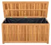 Kissentruhe aus Akazienholz 133 cm, Teakfarben, Produktbild-Vorschau 4