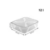 Box 12 l mit Deckel LONA, Farbe:Transparent Produktbild-Vorschau 2