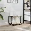 vidaXL Stojak na drukarkę 2 półki dąb sonoma 41x28x33,5 cm Podgląd zdjęcia produktu 3